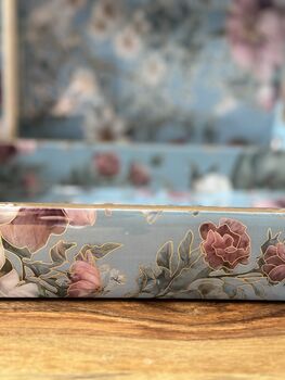 Luxury Wood Lacquer Coated Serving Tray, Indian Printed Serveware, 12 of 12