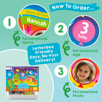 Personalised Under The Sea Birthday Jigsaw Puzzle, 4 of 10