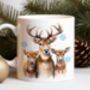 Personalised Christmas Reindeer Family Mug, thumbnail 1 of 2