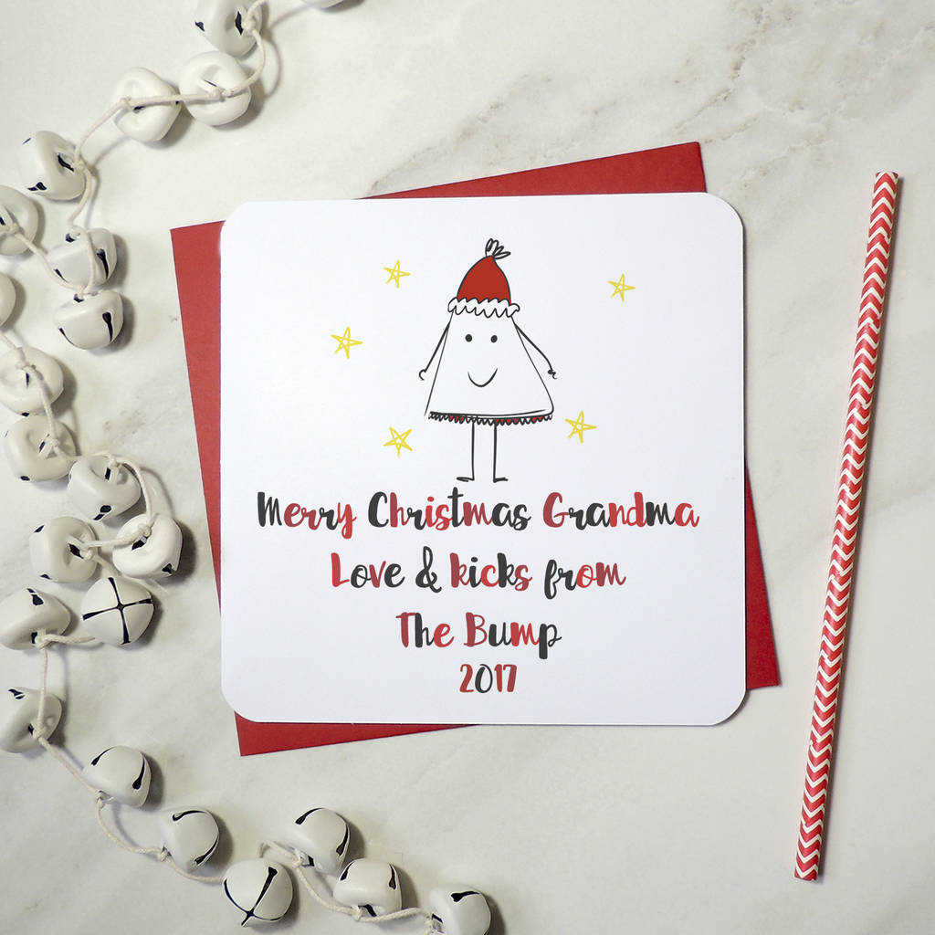 merry christmas grandmother from the bump card by parsy card co | notonthehighstreet.com