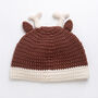 Reindeer Hat Crochet Kit For Babies And Children, thumbnail 2 of 10