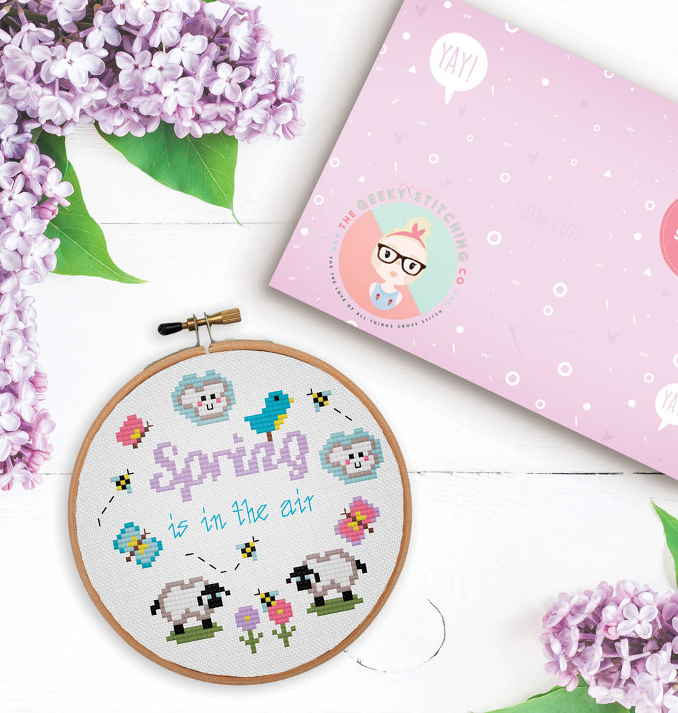 'Spring Is In The Air' Cross Stitch Kit