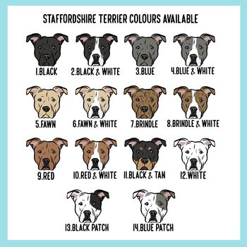 Staffordshire Bull Terrier Mouse Mat, 2 of 4