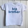 Big Sister/Brother Applique T Shirt, thumbnail 4 of 7