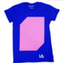 Adults Unisex Interactive Peach Glow T Shirt Royal Blue, thumbnail 4 of 5