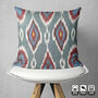 Hand Woven Multicoloured Ikat Cushion Cover, thumbnail 3 of 10