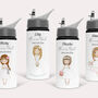 Personalised Flower Girl Water Bottle, thumbnail 1 of 2