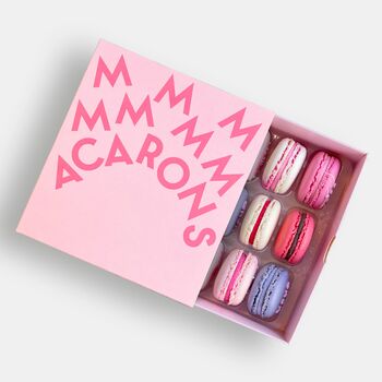 Love Valentine's Macarons Gift Box Of Twelve, 4 of 12
