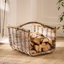 Open Ended Wicker Log Cradle Basket, thumbnail 1 of 4