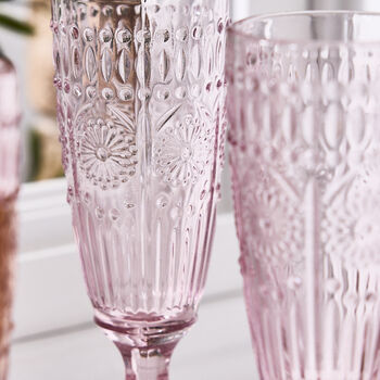 Set Of Four Armas Rose Champagne Flutes, 3 of 4
