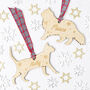 Personalised Pet Name And Shape Christmas Decoration, thumbnail 6 of 10