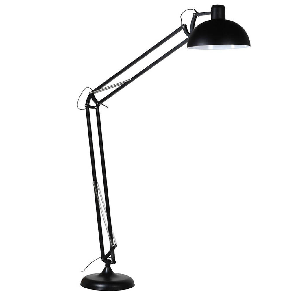 Matt Black Adjustable Floor Lamp, 1 of 2