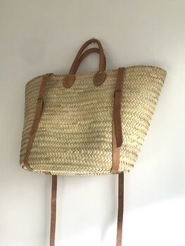 Backpack Basket | Rucksack |Basket Bag Long Handles, 5 of 12
