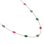 Ruby Emerald And Sapphire Necklace, thumbnail 2 of 5