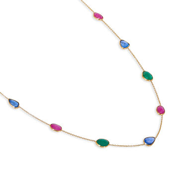 Ruby Emerald And Sapphire Necklace, 2 of 5