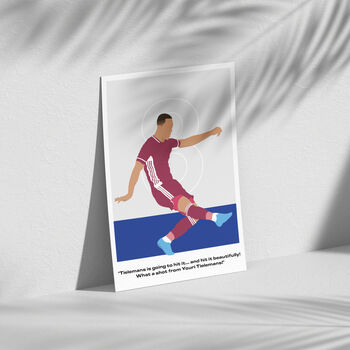 Youri Tielemans Commentary Leicester Print, 3 of 4