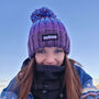 Berries Gradient Reflective Super Bobble Hat, thumbnail 4 of 6