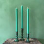 Verdigris Candle Holder, Austen, thumbnail 1 of 9