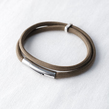 Men’s Personalised Family Links Wrap Bracelet, 6 of 7