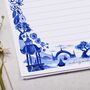 A5 Personalised Letter Writing Paper Oriental Landscape, thumbnail 2 of 4
