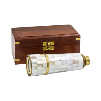 Personalised 17 Inch Mother Of Pearl Telescope, 6 of 11
