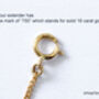 Solid 18ct Yellow Gold Chain Extender, thumbnail 3 of 3