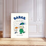 Babar In The Rain Nursery Art Print, thumbnail 1 of 3