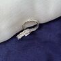 Sterling Silver Braided Twist Band Toe Ring, thumbnail 5 of 7