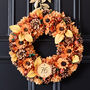 Personalised Fall Florals Autumn Wreath, thumbnail 1 of 5