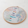 Personalised Scotland Fabric Map Notice Board, thumbnail 7 of 7