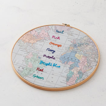 Personalised Scotland Fabric Map Notice Board, 7 of 7