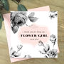 Vintage Inspired Floral Thank You Bridesmaid Card, thumbnail 3 of 4