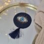 Evil Eye Decoration With Genuine Black Tourmaline, thumbnail 2 of 4