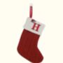 Mini Knitted Letter Christmas Stockings, thumbnail 4 of 5