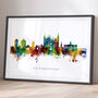 Peterborough Skyline Cityscape Art Print, thumbnail 1 of 12
