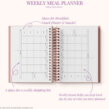 Personalised Luxury 2025 Weekly Diary| Planner| Lavender, 9 of 10