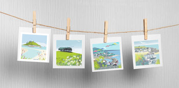 Set Of Four Cornwall Cards, 2 of 6
