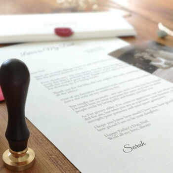 A Letter To My Dad Personalised Keepsake, 8 of 11