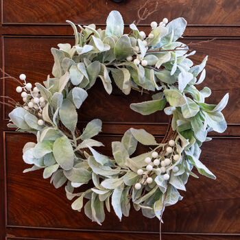 Luxury Extra Large Lambs Ear Wreath, 4 of 6