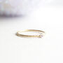 9ct Yellow Gold Diamond Stacking Ring, thumbnail 1 of 4