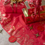 Red Glittering Christmas Table Runner 27cm X Two.5m, thumbnail 1 of 4