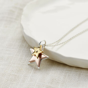 Personalised Mixed Gold Family Star Necklace, 7 of 9