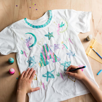 Personalised Children's Fairy T Shirt Craft Kit, 2 of 7