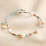 Colourful Miyuki Bead And Freshwater Pearl Bracelet, thumbnail 2 of 4