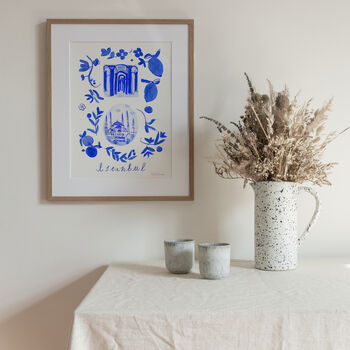 Scenes Of Istanbul, Turkey Blue Tile Inspired Travel Print, 12 of 12