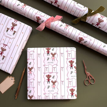 Personalised Christmas Mouse Wrapping Paper, 10 of 11