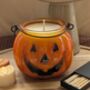 Pumpkin Halloween Candle For Halloween Decor, thumbnail 1 of 6