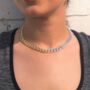 Silver And Gold Plated Two Colour Curb Chain Necklace, thumbnail 2 of 11