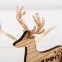 3D Personalised Wooden Reindeer Place Settings, thumbnail 8 of 8