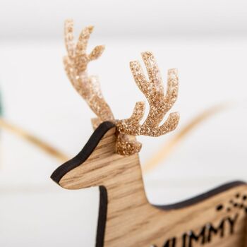 3D Personalised Wooden Reindeer Place Settings, 8 of 8